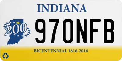 IN license plate 970NFB