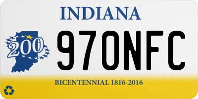 IN license plate 970NFC
