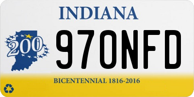 IN license plate 970NFD