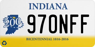 IN license plate 970NFF