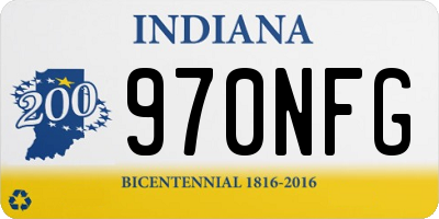 IN license plate 970NFG
