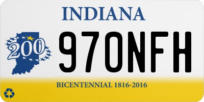 IN license plate 970NFH