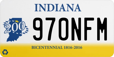 IN license plate 970NFM