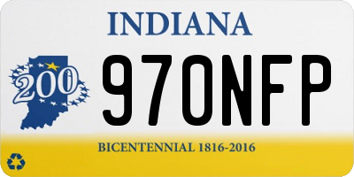 IN license plate 970NFP