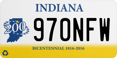 IN license plate 970NFW