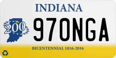 IN license plate 970NGA