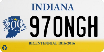IN license plate 970NGH