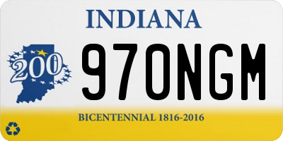 IN license plate 970NGM