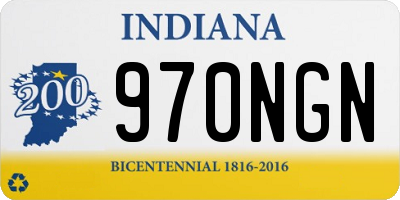 IN license plate 970NGN