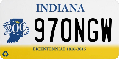 IN license plate 970NGW