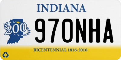 IN license plate 970NHA