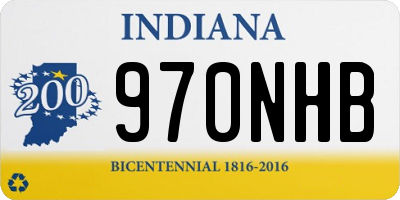 IN license plate 970NHB