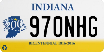 IN license plate 970NHG