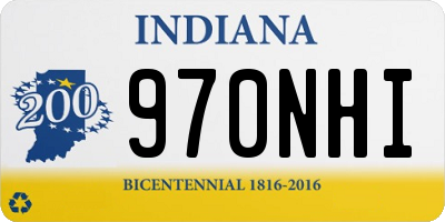 IN license plate 970NHI