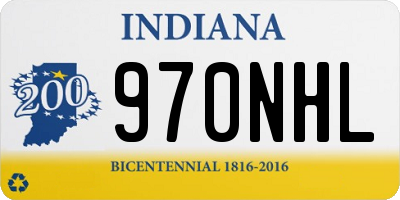 IN license plate 970NHL