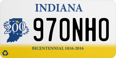 IN license plate 970NHO