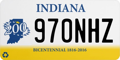 IN license plate 970NHZ