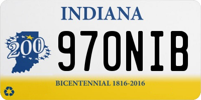 IN license plate 970NIB