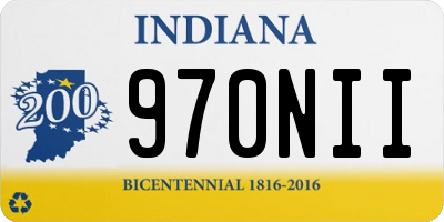 IN license plate 970NII