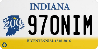 IN license plate 970NIM