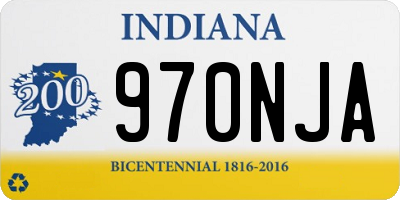 IN license plate 970NJA