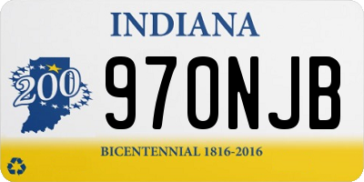 IN license plate 970NJB