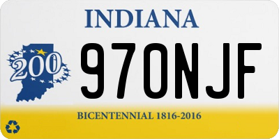 IN license plate 970NJF
