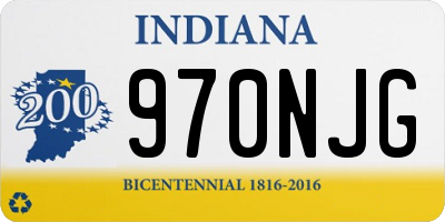 IN license plate 970NJG
