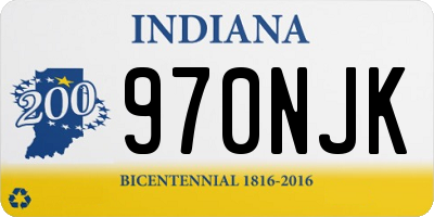 IN license plate 970NJK