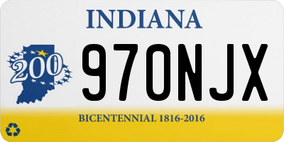 IN license plate 970NJX