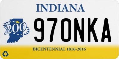 IN license plate 970NKA