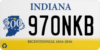 IN license plate 970NKB