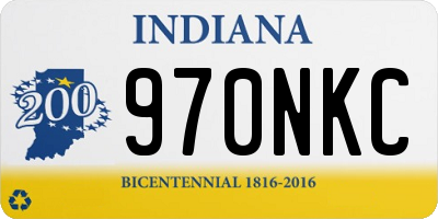 IN license plate 970NKC