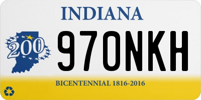 IN license plate 970NKH