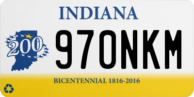 IN license plate 970NKM