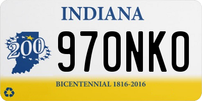 IN license plate 970NKO
