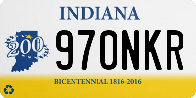 IN license plate 970NKR