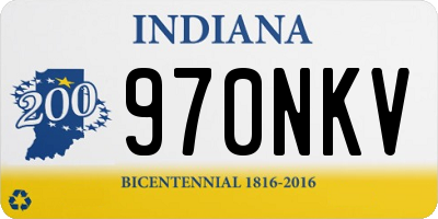 IN license plate 970NKV