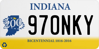 IN license plate 970NKY