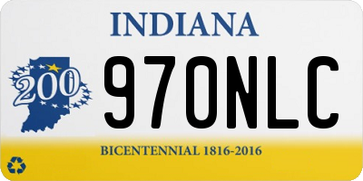 IN license plate 970NLC