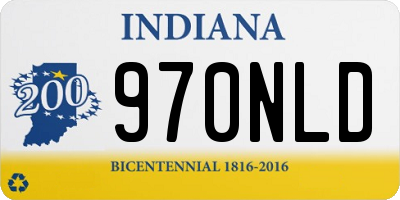 IN license plate 970NLD