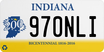 IN license plate 970NLI