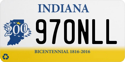 IN license plate 970NLL