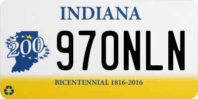 IN license plate 970NLN