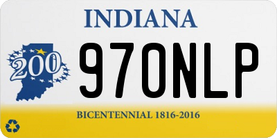 IN license plate 970NLP