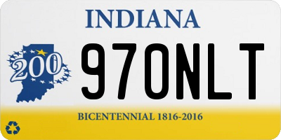 IN license plate 970NLT
