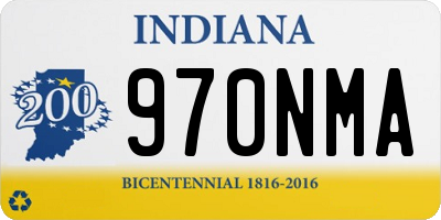 IN license plate 970NMA