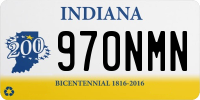 IN license plate 970NMN