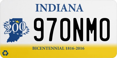 IN license plate 970NMO