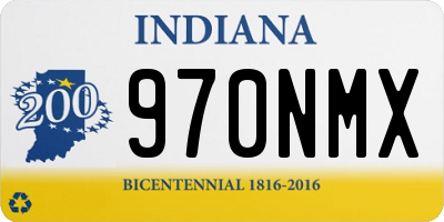 IN license plate 970NMX